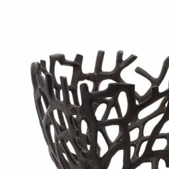 Cheapest ❤️ Grayson Lane Set of 2 14-in, 12-in Coastal Decorative Bowl - Black Aluminum ❤️ -GRAYSON LANE Sales 2022 330861446 AlternateImage3 l