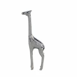 New ⭐ Grayson Lane Set of 2 15-in, 16-in Silver Modern Giraffe Sculpture - Aluminum ✨ -GRAYSON LANE Sales 2022 330861447 AlternateImage3 l