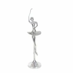 Buy ⌛ Grayson Lane 28-in x 13-in Ballerina Sculpture - Silver Aluminum 😍 -GRAYSON LANE Sales 2022 330861449 AlternateImage3 l