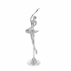 Buy ⌛ Grayson Lane 28-in x 13-in Ballerina Sculpture - Silver Aluminum 😍 -GRAYSON LANE Sales 2022 330861449 AlternateImage4 l