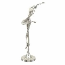 Buy ⌛ Grayson Lane 28-in x 13-in Ballerina Sculpture - Silver Aluminum 😍