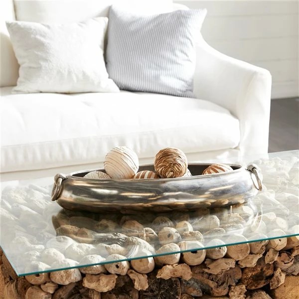 Brand new ⌛ Grayson Lane 4-in x 24-in Contemporary Elongated Bowl - Silver Aluminum ❤️ 2 Brand new ⌛ Grayson Lane 4-in x 24-in Contemporary Elongated Bowl - Silver Aluminum ❤️ - Image 2