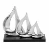 Best Pirce ✨ Grayson Lane 9-in x 11-in Sail Boat Coastal Sculpture - Silver Aluminum 🌟