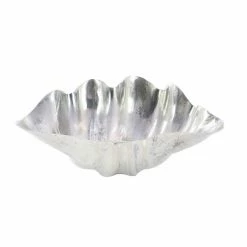 Cheapest 💯 Grayson Lane 7-in x 17-in Coastal Decorative Bowl - Silver Aluminum ✨ -GRAYSON LANE Sales 2022 330861454 AlternateImage4 l