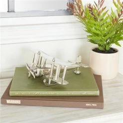 Cheap 💯 Grayson Lane 4-in x 8-in Modern Plane Sculpture - Silver Aluminum 🔥 -GRAYSON LANE Sales 2022 330861463 AlternateImage1 l