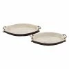 Deals ⭐ Grayson Lane Set of 2 23-in, 19-in Coastal Tray - White Wood 🤩