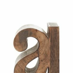 Outlet 👏 Grayson Lane Set of 2 9-in x 6-in Brown Traditional A Z Bookends - Mango Wood 🎉 -GRAYSON LANE Sales 2022 330861469 AlternateImage3 l