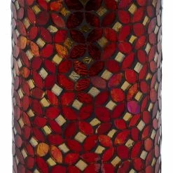 Brand new 👍 Grayson Lane Set of 3 11-in, 7-in, 4-in Glam Candle Holder - Red Metal 😍 -GRAYSON LANE Sales 2022 330861470 AlternateImage3 l