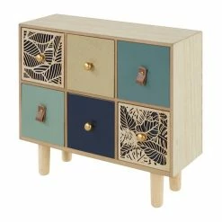 New ⭐ Grayson Lane 12-in x 14-in Eclectic Jewelry Box - Blue Wood ⌛ -GRAYSON LANE Sales 2022 330861475 AlternateImage5 l