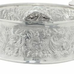 Cheap ⭐ Grayson Lane Set of 4 22-in, 18-in, 14-in, 6-in Silver Aluminum Traditional Cake Stand ❤️ -GRAYSON LANE Sales 2022 330861485 AlternateImage3 l