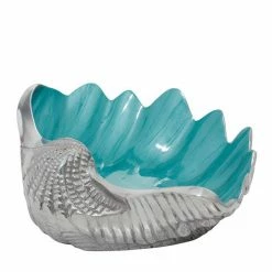 Best reviews of 👍 Grayson Lane 3-in x 12-in Coastal Serving Bowl - Silver Metal 🔔 -GRAYSON LANE Sales 2022 330861486 AlternateImage3 l
