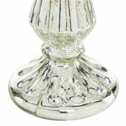 Best reviews of 😉 Grayson Lane 21-in x 4-in Traditional Candle Holder - Silver Glass 💯 -GRAYSON LANE Sales 2022 330861487 AlternateImage3 l