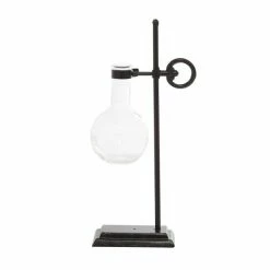 Outlet ⭐ Grayson Lane 15-in x 7-in Contemporary Vase - Clear Metal ✨ -GRAYSON LANE Sales 2022 330861494 AlternateImage4 l