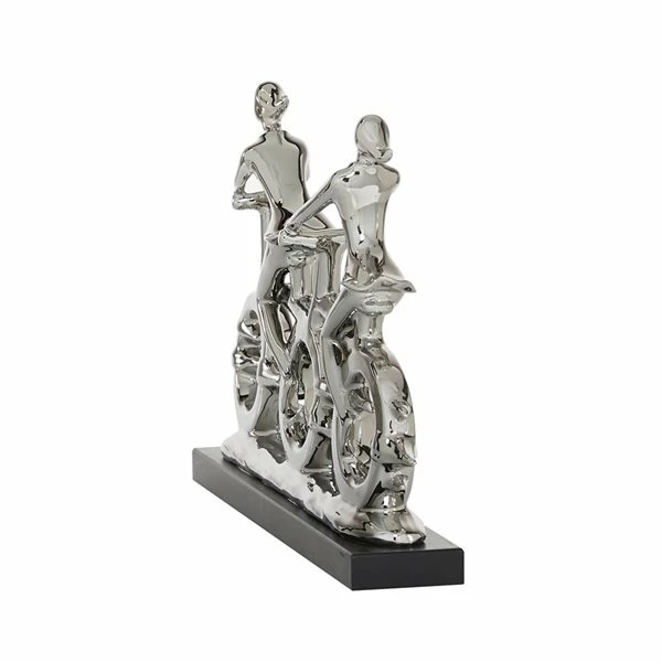 Discount ⌛ Grayson Lane 13-in x 18-in Sculpture - Silver Porcelain Cyclists 🛒 5 Discount ⌛ Grayson Lane 13-in x 18-in Sculpture - Silver Porcelain Cyclists 🛒 - Image 5