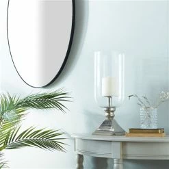 Hot Sale 🎁 Grayson Lane 17-in x 6-in Traditional Candle Holder - Silver Aluminum 👍 -GRAYSON LANE Sales 2022 330861497 AlternateImage2 l