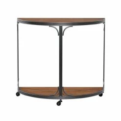 Top 10 ❤️ Grayson Lane Grayson Lane 31-in x 34-in Industrial Console Table - Brown Metal 👏 -GRAYSON LANE Sales 2022 330861501 AlternateImage5 l