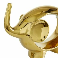 Brand new 😉 Grayson Lane Set of 2 7-in, 9-in Gold Contemporary Elephant Sculpture - Porcelain ✨ -GRAYSON LANE Sales 2022 330861519 AlternateImage2 l