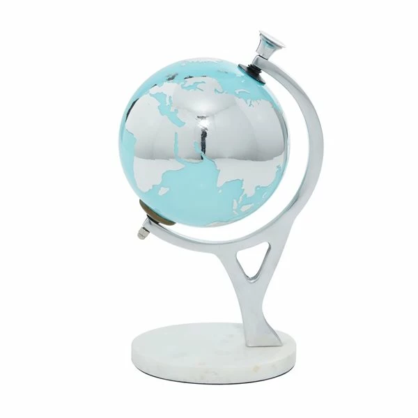 Coupon 😍 Grayson Lane 10-in x 5-in Modern Decorative Globe - Silver Ceramic 🎉 5 Coupon 😍 Grayson Lane 10-in x 5-in Modern Decorative Globe - Silver Ceramic 🎉 - Image 5