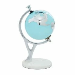 Coupon 😍 Grayson Lane 10-in x 5-in Modern Decorative Globe - Silver Ceramic 🎉