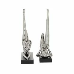 Best Sale 🛒 Grayson Lane Set of 2 12.75, 13-in Silver Contemporary Yoga Sculpture - Porcelain 🔔 8 Best Sale 🛒 Grayson Lane Set of 2 12.75, 13-in Silver Contemporary Yoga Sculpture - Porcelain 🔔 -GRAYSON LANE Sales 2022 330861528 AlternateImage3 l