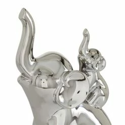 Budget ❤️ Grayson Lane 11-in x 5-in Glam Sculpture - Silver Porcelain Elephant 🔥 -GRAYSON LANE Sales 2022 330861535 AlternateImage2 l