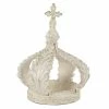 Hot Sale 🛒 Grayson Lane 21-in x 16-in Country Sculpture - White Resin Crown 💯