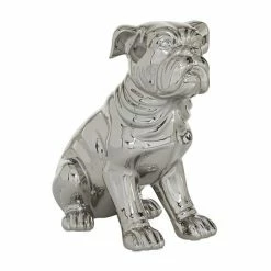 Wholesale ๐ฅฐ Grayson Lane 11-in x 11-in Glam Sculpture - Silver Ceramic ๐ฆฎ Dog ๐งจ