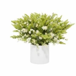 Budget 🎁 Grayson Lane 32-in x 21-in Natural Artificial Foliage - White Plastic and Ceramic 🛒 -GRAYSON LANE Sales 2022 330861542 AlternateImage4 l