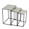 New 🛒 Grayson Lane Set of 3 25-in, 22-in, 20-in Glam Accent Table - Black Aluminum 🔥