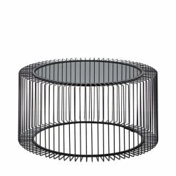 Promo 🌟 Grayson Lane 15-in x 32-in Contemporary Coffee Table - Black Metal 🛒