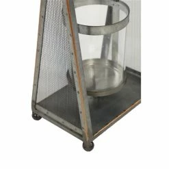 Outlet 🎉 Grayson Lane 16-in x 8-in Industrial Candlestick Holders -Grey Iron 🥰 -GRAYSON LANE Sales 2022 330861553 AlternateImage4 l