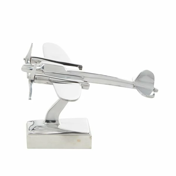 Brand new ✔️ Grayson Lane 8-in x 12-in Modern Airplane Sculpture - Silver Aluminum 💯 4 Brand new ✔️ Grayson Lane 8-in x 12-in Modern Airplane Sculpture - Silver Aluminum 💯 - Image 4