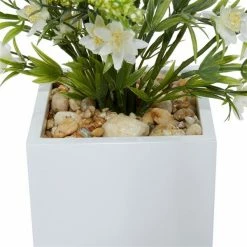 Best Pirce 🔥 Grayson Lane 17-in x 21-in Natural Artificial Foliage - White Plastic and Ceramic ⌛ -GRAYSON LANE Sales 2022 330861558 AlternateImage3 l