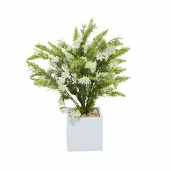 Best Pirce 🔥 Grayson Lane 17-in x 21-in Natural Artificial Foliage - White Plastic and Ceramic ⌛ -GRAYSON LANE Sales 2022 330861558 AlternateImage4 l