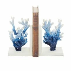Flash Sale 🤩 Grayson Lane 7-in x 4-in Farmhouse Bookends - Blue Metal ❤️