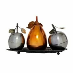 Flash Sale 🔥 Grayson Lane 11-in x 22-in Traditional Decorative Fruit with Tray - Multi Iron 🔔 -GRAYSON LANE Sales 2022 330861563 AlternateImage5 l