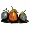 Flash Sale 🔥 Grayson Lane 11-in x 22-in Traditional Decorative Fruit with Tray - Multi Iron 🔔
