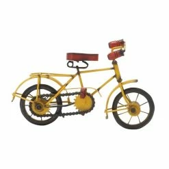 Cheapest ✔️ Grayson Lane 7-in x 11-in Vintage Sculpture - Yellow Metal Bicycle 🎉
