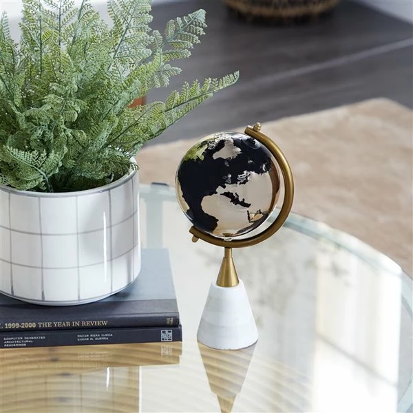 Cheapest ✨ Grayson Lane 11-in x 5-in Modern Globe - Gold Ceramic ❤️ 2 Cheapest ✨ Grayson Lane 11-in x 5-in Modern Globe - Gold Ceramic ❤️ - Image 2