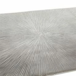 Deals 👏 Grayson Lane Grayson Lane 31-in x 50-in Glam Console Table - Silver Aluminum 🎉 -GRAYSON LANE Sales 2022 330861569 AlternateImage4 l