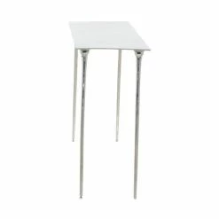 Deals 👏 Grayson Lane Grayson Lane 31-in x 50-in Glam Console Table - Silver Aluminum 🎉 -GRAYSON LANE Sales 2022 330861569 AlternateImage5 l