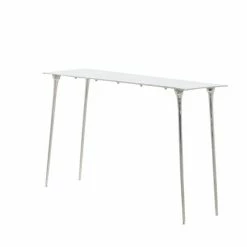 Deals 👏 Grayson Lane Grayson Lane 31-in x 50-in Glam Console Table - Silver Aluminum 🎉