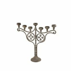 Best Pirce 🛒 Grayson Lane 28-in x 29-in Vintage Candlestick Holders -Light Brown Iron 👏 -GRAYSON LANE Sales 2022 330861570 AlternateImage5 l
