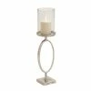 Buy ⭐ Grayson Lane 22-in x 6-in Contemporary Candle Holder - Silver Aluminum 👏