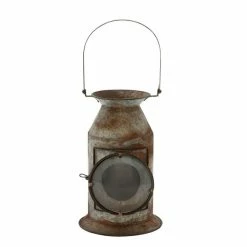 Wholesale 🌟 Grayson Lane 19-in x 8-in Rustic Candle Holder Lantern - Grey Iron 👍 -GRAYSON LANE Sales 2022 330861579 AlternateImage5 l