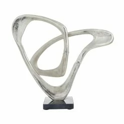 Best reviews of ⌛ Grayson Lane 13-in x 14-in Modern Sculpture - Silver Aluminum 👏