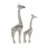 Flash Sale 💯 Grayson Lane Set of 2 14-in, 19-in Brown Modern Giraffe Sculpture - Aluminum ⌛