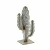 Best reviews of 🎁 Grayson Lane 12-in x 7-in Eclectic Sculpture - Grey Metal Cactus 🔥