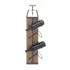 Cheap ⭐ Grayson Lane 32 In. x 8 In. Industrial Wine Holder Rack - Brown Wood ❤️