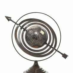 Wholesale 👍 Grayson Lane 17-in x 19-in Industrial Globe - Black Aluminum 😍 -GRAYSON LANE Sales 2022 330861602 AlternateImage2 l